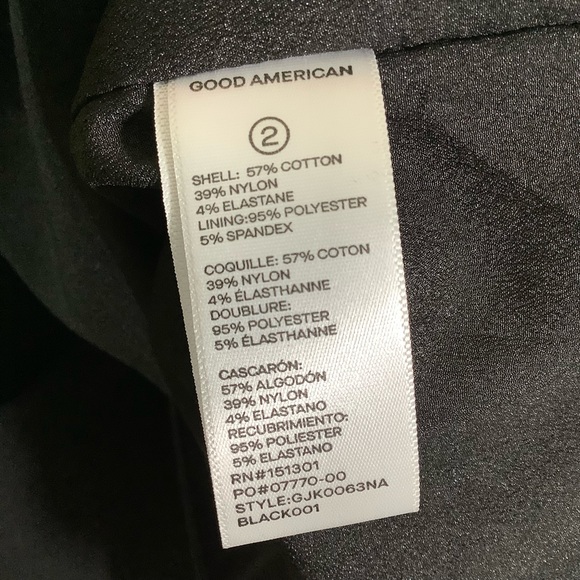 Good American Oversized Woven Blazer Black - Picture 7 of 8